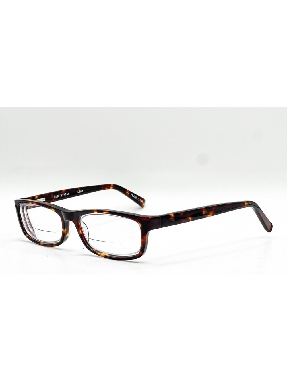Pentax D490 Brown Amber Authentic Eyeglasses 54-16-140
